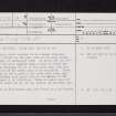 Garnhall, NS77NE 14, Ordnance Survey index card, page number 1, Recto