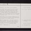 Carrickstone, NS77NE 15, Ordnance Survey index card, page number 2, Verso