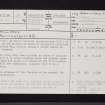 Tollpark, NS77NE 22, Ordnance Survey index card, page number 1, Recto