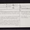 Netherwood, NS77NE 28, Ordnance Survey index card, page number 1, Recto