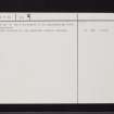 Netherwood, NS77NE 28, Ordnance Survey index card, page number 2, Verso