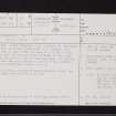 Garnhall, NS77NE 30, Ordnance Survey index card, page number 1, Recto