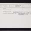 Garnhall, NS77NE 30, Ordnance Survey index card, Recto