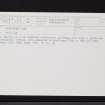 Castlecary Glen, NS77NE 36, Ordnance Survey index card, Recto