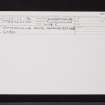 Cumbernauld House, Gamekeeper's Lodge, NS77NE 45, Ordnance Survey index card, Recto