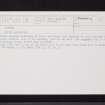 Booneck, NS77NE 46, Ordnance Survey index card, Recto