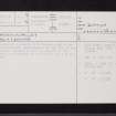 Auchinvalley, NS77NW 24, Ordnance Survey index card, page number 1, Recto