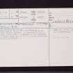 Kilsyth, Drumtrocher Cottage, NS77NW 33, Ordnance Survey index card, page number 1, Recto