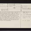 Blairlinn, NS77SE 3, Ordnance Survey index card, page number 1, Recto