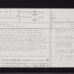 Mollins, NS77SW 6, Ordnance Survey index card, page number 1, Recto