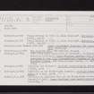 Mollins, NS77SW 6, Ordnance Survey index card, page number 1, Recto