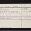 Craigengelt, NS78NW 4, Ordnance Survey index card, Recto