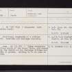 Moss Farm, Dunblane, NS79NE 13, Ordnance Survey index card, Recto