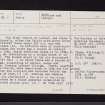 Lecropt, NS79NE 15, Ordnance Survey index card, page number 1, Recto
