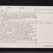 Kippenross, NS79NE 17, Ordnance Survey index card, page number 2, Verso