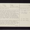 Craigarnhall, NS79NE 20, Ordnance Survey index card, page number 1, Recto