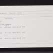 Craigarnhall, NS79NE 20, Ordnance Survey index card, Recto