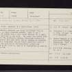 Blairdrummond Estate, Woodlane, NS79NW 8, Ordnance Survey index card, Recto