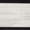 Blair Drummond, Motte, NS79NW 18, Ordnance Survey index card, Recto