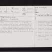 Meiklewood, NS79NW 32, Ordnance Survey index card, page number 1, Recto