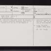 Easter Row, NS79NW 39, Ordnance Survey index card, page number 1, Recto