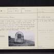 Stirling, Gowanhill, The Beheading Stone, NS79SE 5, Ordnance Survey index card, Recto