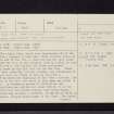 Stirling, King's Knot, NS79SE 7, Ordnance Survey index card, page number 1, Recto