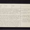 Stirling, King's Knot, NS79SE 7, Ordnance Survey index card, page number 4, Verso