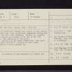 Cambusbarron, Chapel And Burial-Ground, NS79SE 8, Ordnance Survey index card, Recto