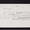 Stirling, Gowan Hill, NS79SE 10, Ordnance Survey index card, Recto