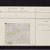 Stirling, Torbrex, NS79SE 17, Ordnance Survey index card, page number 1, Recto