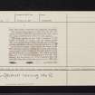 Stirling, Torbrex, NS79SE 17, Ordnance Survey index card, page number 2, Verso
