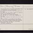 Cambusbarron, NS79SE 18, Ordnance Survey index card, page number 2, Verso
