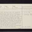 Stirling, St Mary's Wynd, Cowane's House, NS79SE 23, Ordnance Survey index card, page number 1, Recto