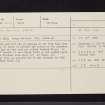 Stirling Town Wall, Dirty Row Port, NS79SE 35.4, Ordnance Survey index card, Recto
