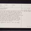 Wallstale, NS79SE 48, Ordnance Survey index card, page number 2, Verso