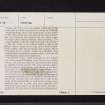 Touch House, NS79SE 53, Ordnance Survey index card, page number 2, Verso
