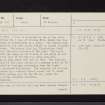 Gillies Hill, NS79SE 60, Ordnance Survey index card, page number 1, Recto