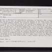 Gillies Hill, NS79SE 60, Ordnance Survey index card, Recto