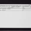Murrayshall Lime Works, NS79SE 84, Ordnance Survey index card, Recto