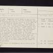 Gargunnock, Parish Church And Burial-Ground, NS79SW 1, Ordnance Survey index card, Recto