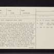 Gargunnock House, NS79SW 2, Ordnance Survey index card, page number 1, Recto