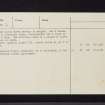 Gargunnock House, NS79SW 2, Ordnance Survey index card, page number 2, Verso