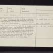 Touch Muir, NS79SW 8, Ordnance Survey index card, Recto