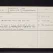 Cairn Hill, NS80NE 1, Ordnance Survey index card, Recto