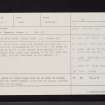 Durisdeer, NS80SE 8, Ordnance Survey index card, Recto