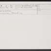 Corsebank, NS81NW 7, Ordnance Survey index card, Recto