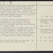 Wanlockhead, NS81SE 2, Ordnance Survey index card, page number 2, Verso