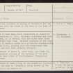 Leadhills, NS81SE 6, Ordnance Survey index card, page number 1, Recto