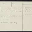Sanquhar Moor, NS81SW 1, Ordnance Survey index card, page number 2, Verso